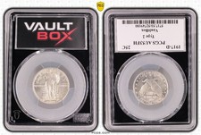 1917-D STANDING LIBERTY 25C Silver Quarter Vault Box PCGS AU53FH Full Head USA🔥