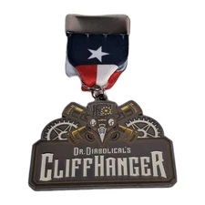 Dr Diabolicals Cliffhanger Six Flags Coaster Limited Ed Fiesta Medal San Antonio