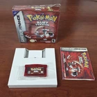 Pokemon Ruby & Sapphire w/ Box Gameboy Advance GBA Authentic