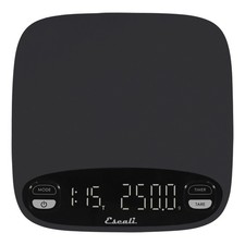 Escali Versi Coffee Scale with Timer, Weigh up to 6.6 lbs / 3,000 Grams, Rech...
