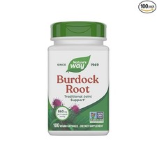 Nature's Way Burdock Root 100 Capsules Non-GMO Project Verified Herbal New