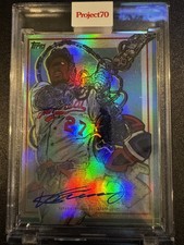 TOPPS PROJECT 70 #513A VLADIMIR GUERRERO SR AUTO - BY DISTORTEDD P70 FOIL - 1/70