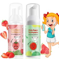 Foam Toothpaste Kids, Toddler Toothpaste with Low Fluoride, Kids Toothpaste f...