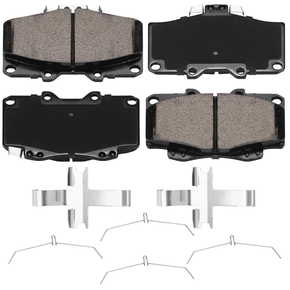 Передние керамические тормозные колодки с оборудованием для 1990-1998 Toyota 4Runner пикап Tacoma - Изображение 2 из 4