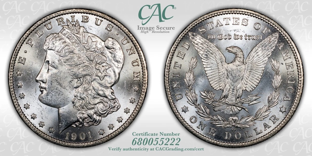 MS 61 Graded 1901 Year Morgan US Dollars (1878-1921) for sale | eBay
