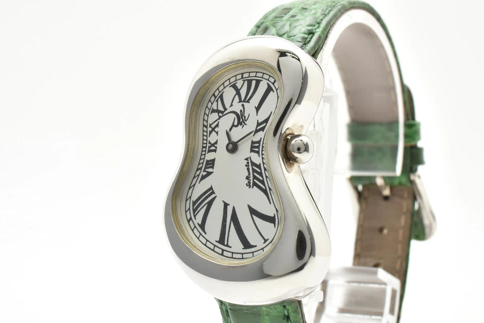 [CASI COMO NUEVO] Reloj blando Salvador Dalí de Exaequo plateado fundido reloj de cuarzo para hombre - Imagen 3 de 4