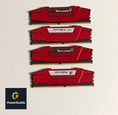 G.Skill RipJaws V rot UDIMM 32GB Kit (4x8GB), DDR4-3600, CL19 - Top Zustand