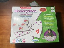 Kindergarten Learning Library Match It Puzzles 3 Sets Words Math Animals