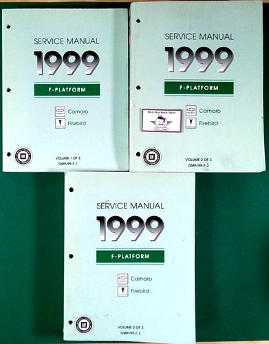 1999 Chevrolet Camaro & Pontiac Firebird/Trans Am Shop Service Repair Manual Set