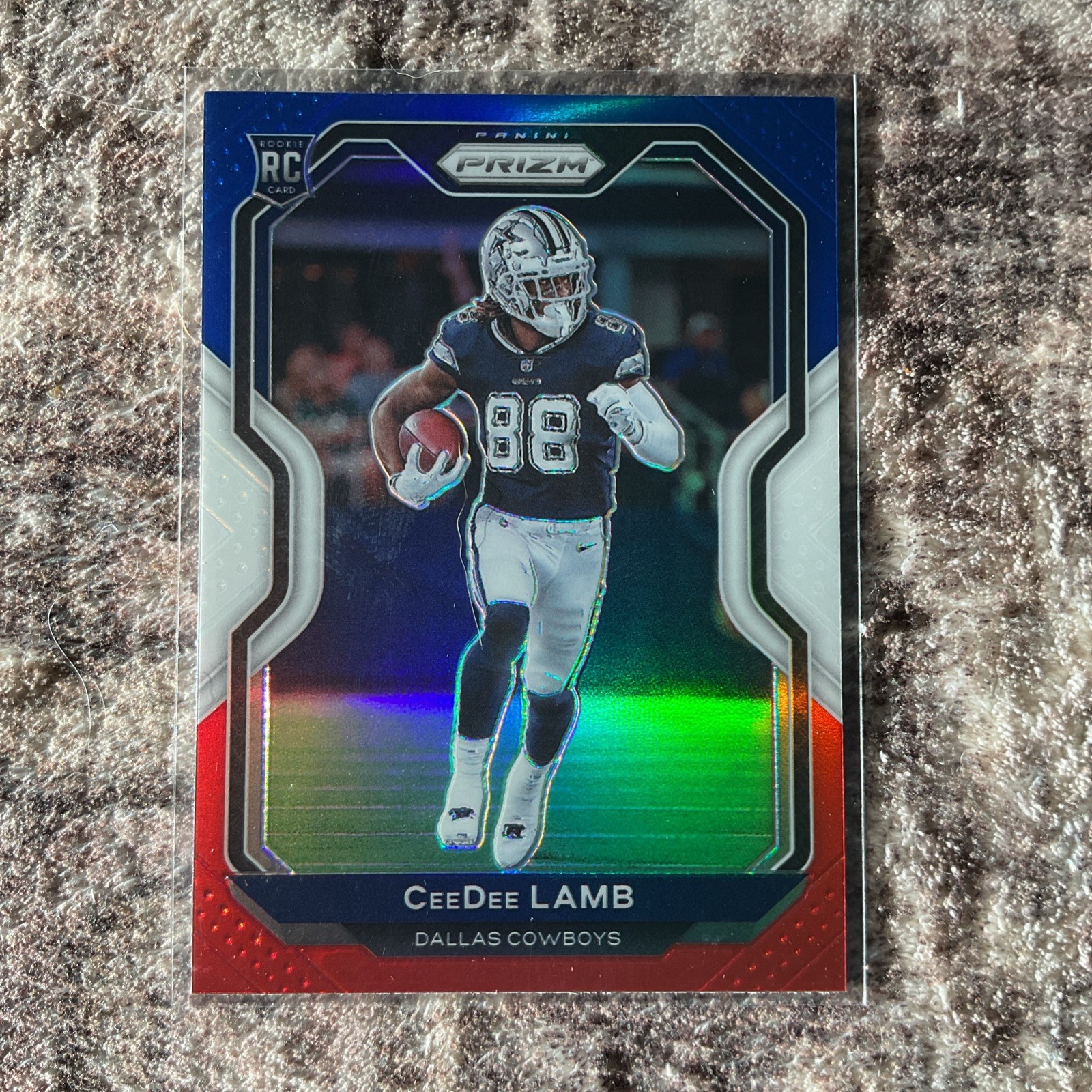 2020 Prizm CeeDee Lamb RC Red White and Blue Rookie #334 Cowboys