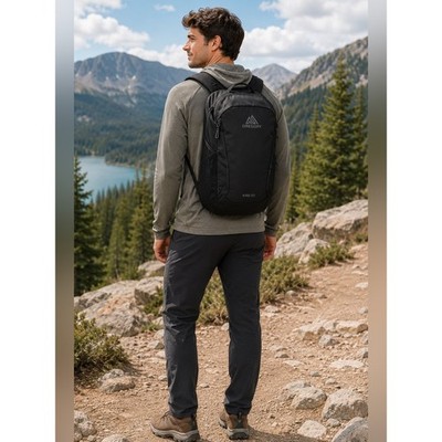 Gregory Kiro 20L Backpack NWT Black Daypack Hiking Travel Laptop Pack