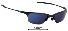 SFx Replacement Sunglass Lenses fits Oakley Half Wire 1.0 - 54mm Wide