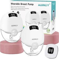 Hands Free Pump,Wearable Breast Pump with Low Noise,Strong Suction,3 Mode