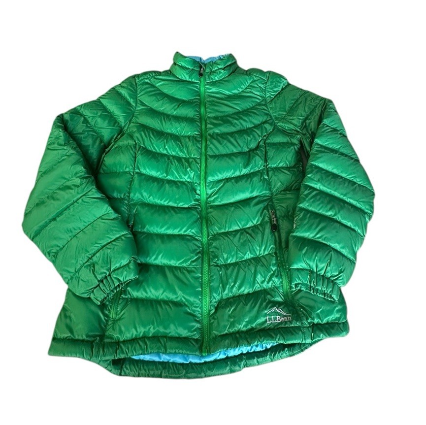 Women's Bean Ultralight 850 Down Jacket Green Full-Zip Puffer