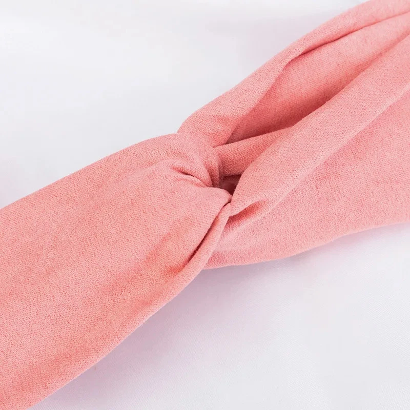 Diademas elásticas turbante cruzado boho mujeres verano diademas envolventes diademas Foto 3 de 4