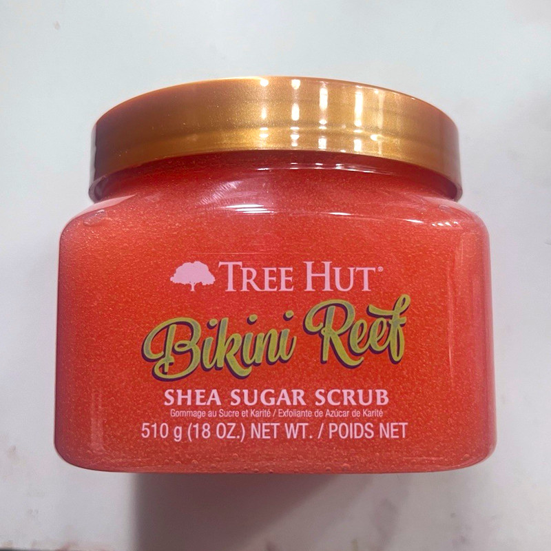 Tree Hut Bikini Reef Shea Sugar Body Scrub 18 oz Algae White Lily Extract