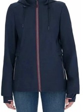 Tommy Hilfiger Women s Windbreaker Jacket With Hoodie, XL, NAVY, NWT