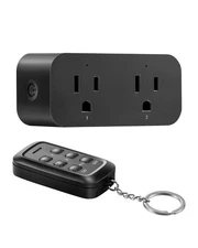 DEWENWILS Indoor Remote Control Outlet, 100FT Range, Remote Outlet Switch, Black