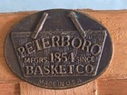 Peterboro Basket Vintage With Braided Leather Hsndles  9x5.5x5 Made In USA  — photo 2