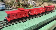 Vtg Lot 3 Lionel Train Cars Red Baby Ruth Boxcar Harper Car OGage 6167 6476 6014