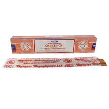 Satya Incense Stick Hand Rolled Greetings Agarbatti Meditation Prayers Puja