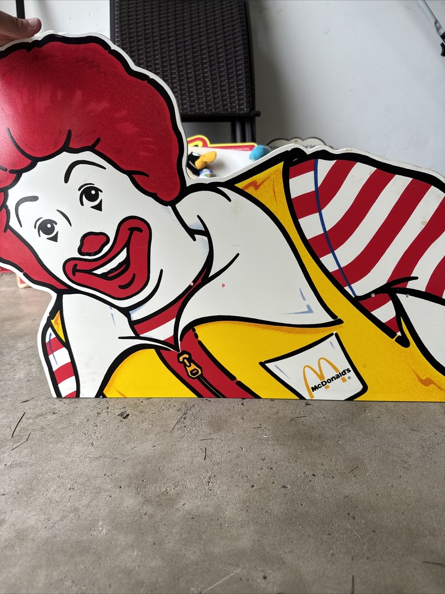 Vintage Ronald McDonald Restaurant Sign 1980s | eBay