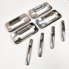 Chrome Trims Bezel Fit 2003-2009 HUMMER H2 SUV SUT 8PC Door Handle Cover Set
