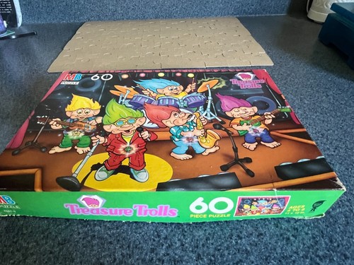 MB MILTON BRADLEY TREASURE TROLLS ROCK BAND 60 PIECE JIGSAW PUZZLE COMPLETE - Picture 13 of 20