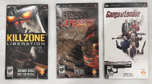 PSP Game Demo Lot Of 3 Kill Zone Liberation ATV Gangs Of London