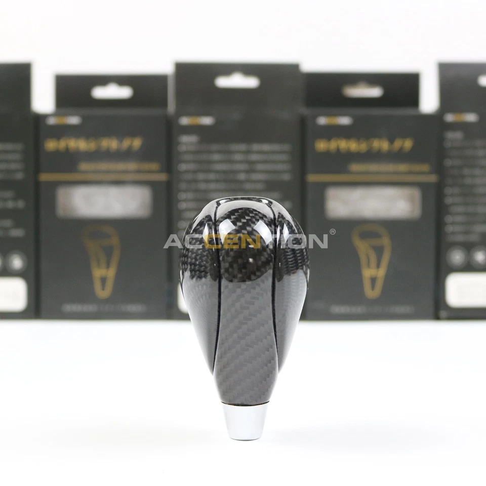 Perilla de cambio de marchas de fibra de carbono real para Lexus ES300h ES350 GS300 GS350 GS430 Foto 3 de 4