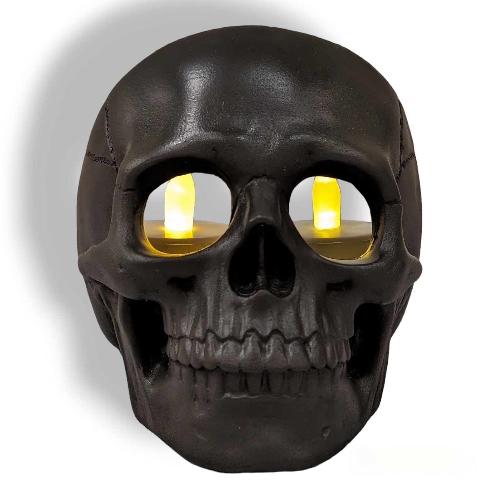 Yankee Candle Skull Holder 2 Tealights or Votive 1655709 Black