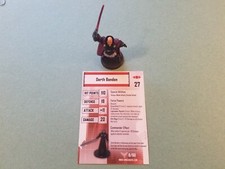 Star Wars Miniatures Custom w/ Card Darth Bandon