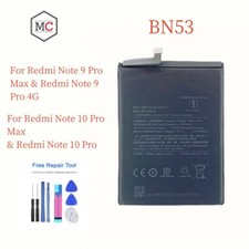 NEW For Xiaomi Redmi Note 10 Pro M2101K6G Replacement BN53 Battery Tool 4.45v