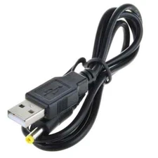 USB A to DC 5V 4.0mm/1.7mm Power Adapter Cable Lead 80cm Charger For Sony PSP US