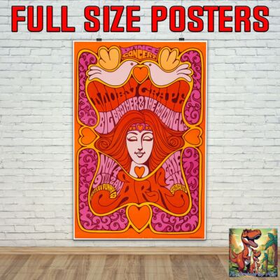 Moby Grape Big Brother And The Holding Company 1967 Tour Poster - 36''