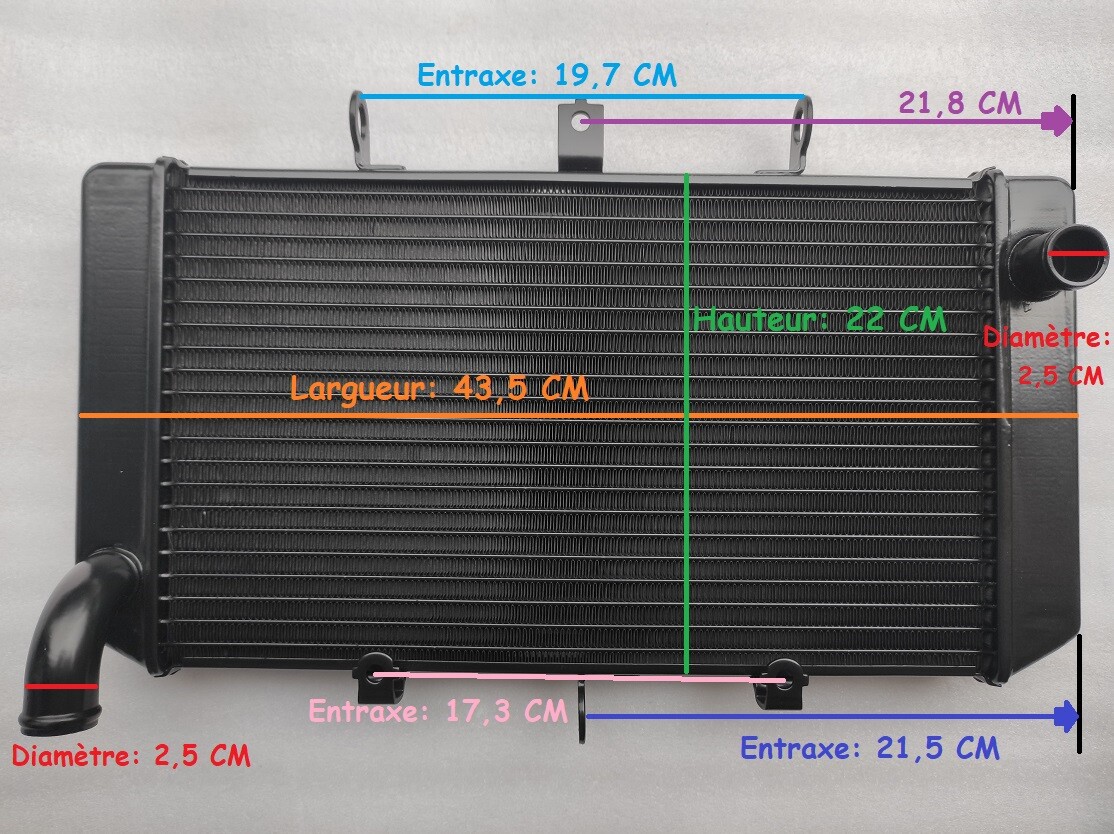 Radiateur eau Z1000 contre la surchauffe moteur des modèles de 2007 2008 2009 pièce neuve
