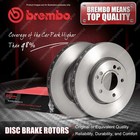 <!--F#f_0-->2x Rear Brembo Disc Brake Rotors for Hyundai H-1 TQ Cargo Travel 2.4 2.5 08 - On<!--F/-->