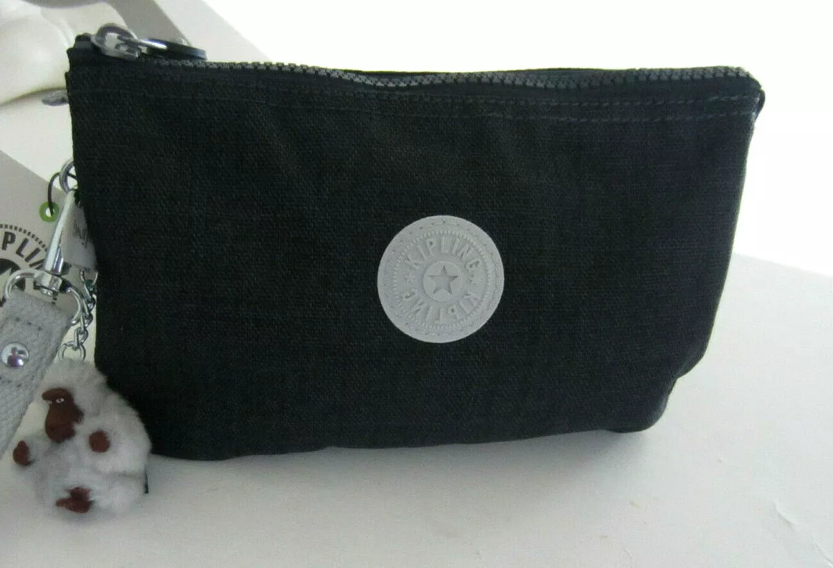 Kipling Creativity XL Cosmetic Pouch/ Wristlet/Cell phone pouch Blue Modern  NWT