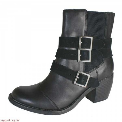 Hush Puppies Black Ankle Boots. UK 3 BN With Box. - Picture 4 of 4