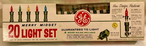 GE Merry Midget 20 Light Set Vintage Excellent - Picture 4 of 7