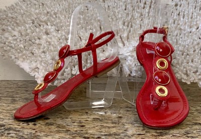 Tory Burch size 5 red thong sandals | eBay