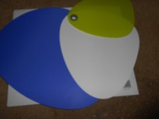 Flexible Plastic Cutting Board Mats set, Colo...