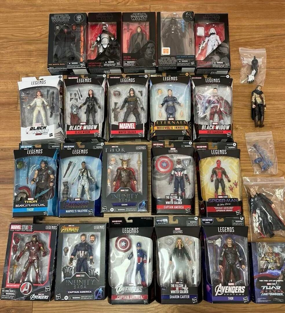 【保管品①】フィギュア大量　トランスフォーマー　STAR WARS MARVEL Marvel Legends/Star Wars Black Series Hasbro Bandai 1/12 W/Box F/S
