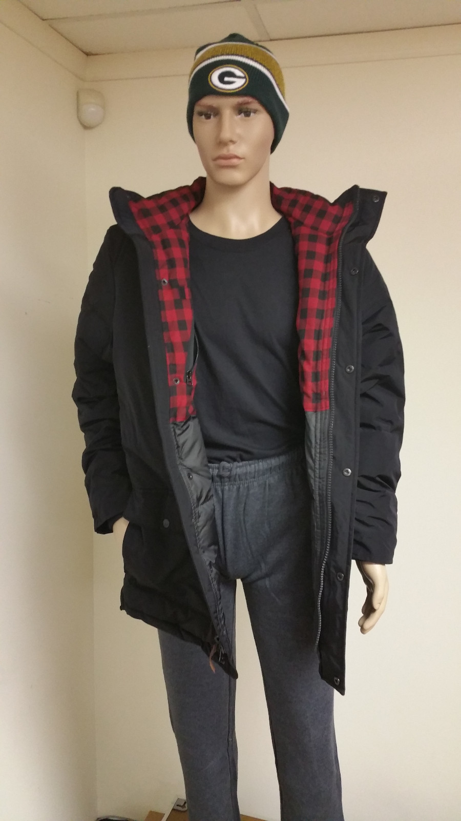 Authentic Woolrich Men's Black Langhorne Parka Jacket 550 Fill Down 16106 / 2XL image 9