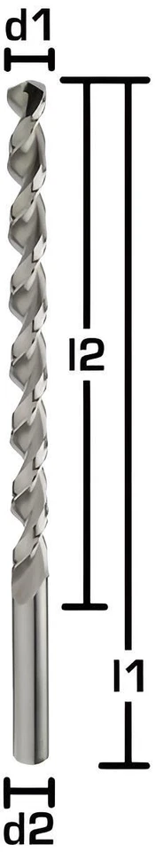 HSS-E Spiralbohrer Ø 2-12 mm Bohrer 130° Extralang, Tieflochbohrer, Metallbohrer - Bild 2 von 4