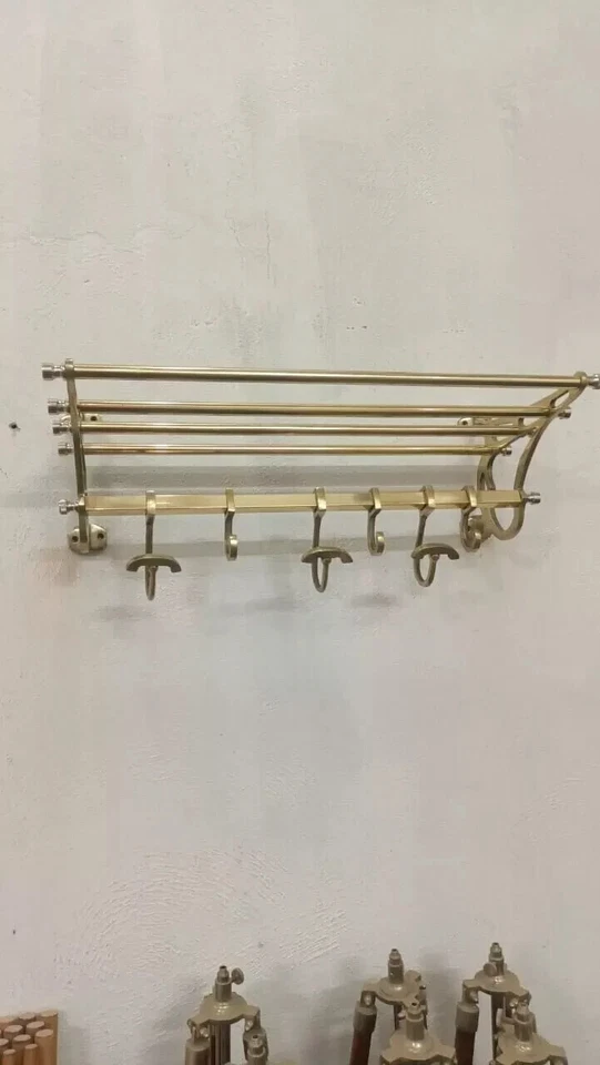 Ganchos para estantes de equipaje montados en la pared para el hogar, perchero, portaequipajes, abrigo Foto 3 de 4