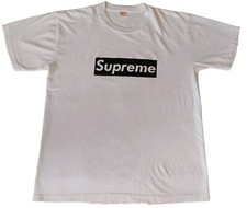 Supreme x NBHD White Box Logo Tee Size Large. RARE