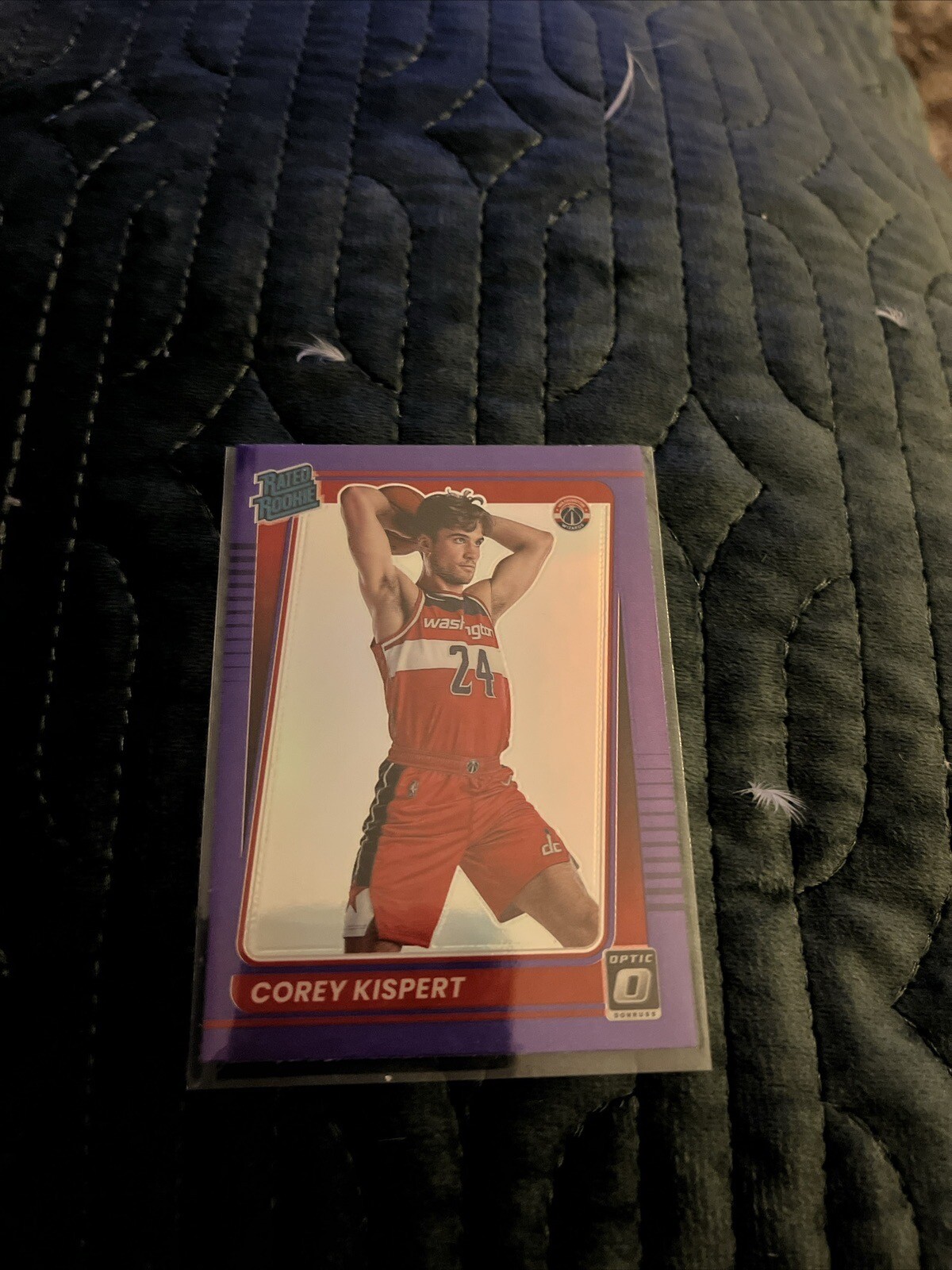 2021-22 Donruss Optic Purple Rated Rookie COREY KISPERT Washington Wizards #183
