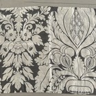 Pottery Barn Damask Patterned 100% Linen Standard Sham 288568 Gray White