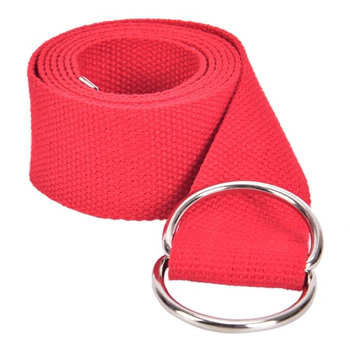 Unisex Casual Double D-Rings Nylon Canvas Stripes Buckle Waistband Outdoor B Ht - Picture 9 of 18
